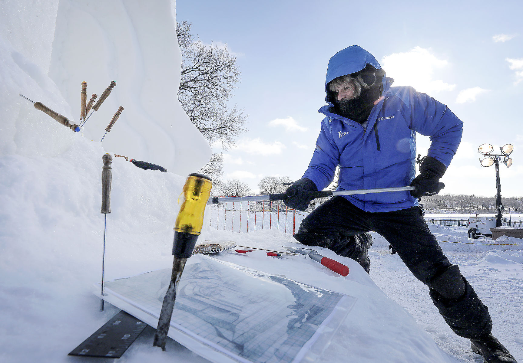 U.S. National Snow Sculpting Championship in Lake Geneva